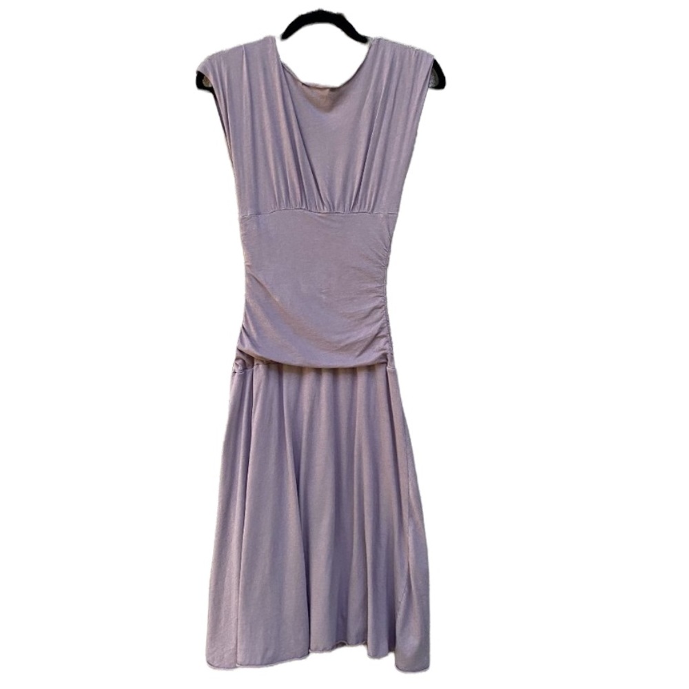 Velvet Lavender Midi Dress